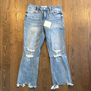 Lovervet by Vervet Distressed Ankle Jean